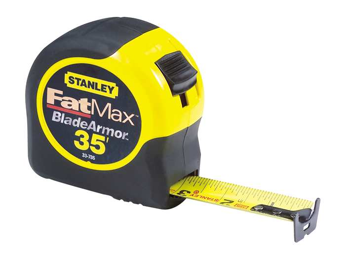 STANLEY FATMAX BLADEARMOR 8M/26FT 32MM WIDE TAPE MEASURE 